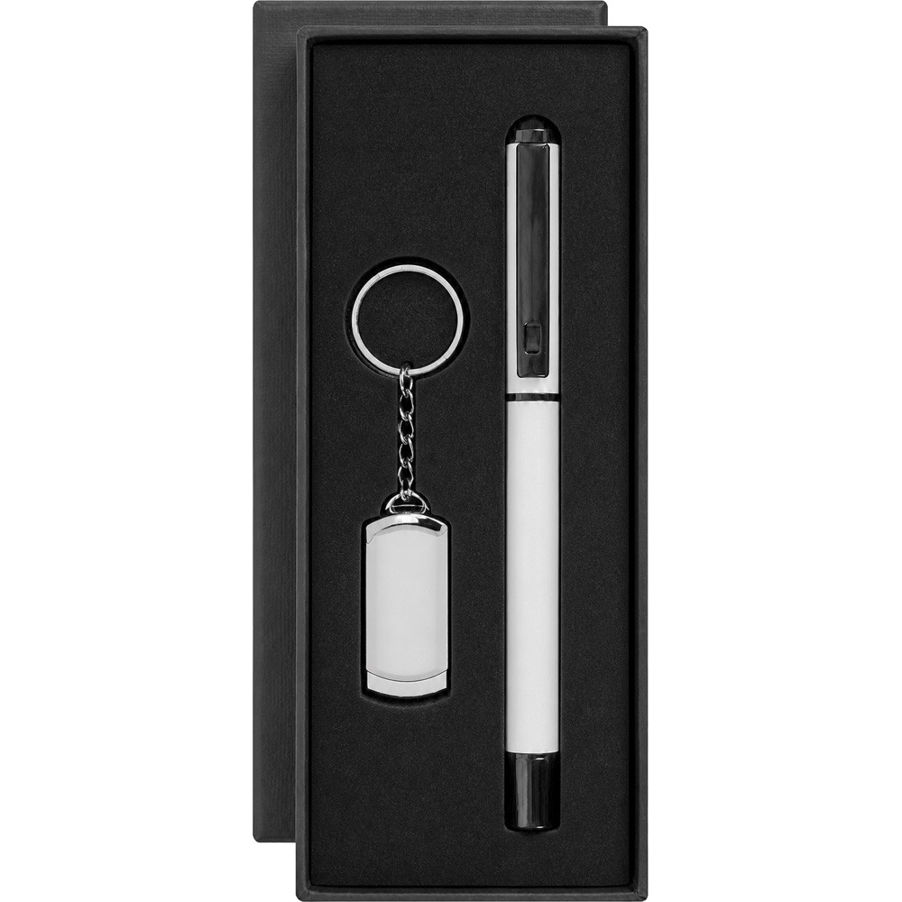 Baskılı Metal USB Bellek ve Kalem Seti