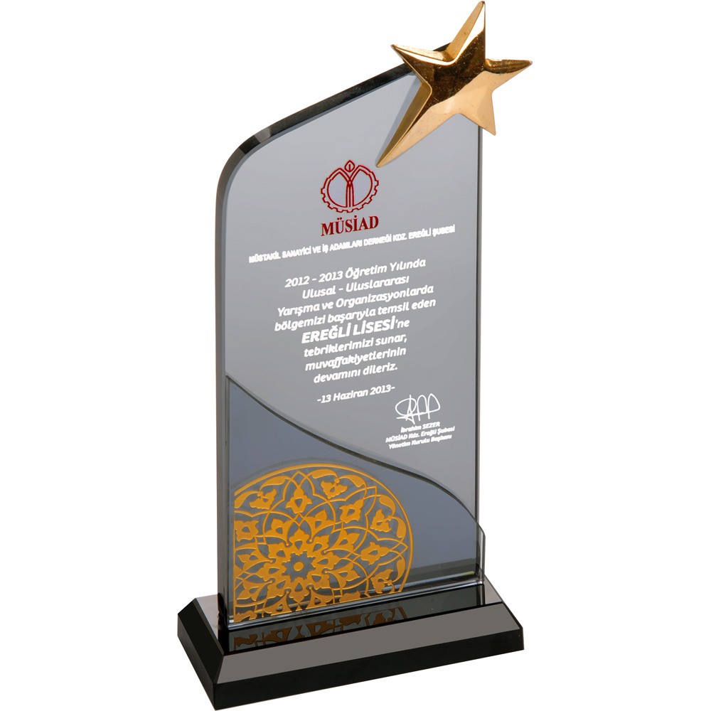 Baskılı Kristal Plaket