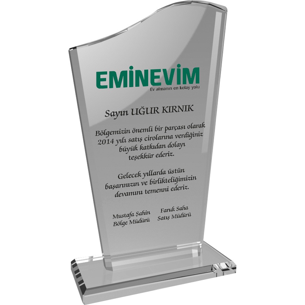 Promosyon Kristal Plaket