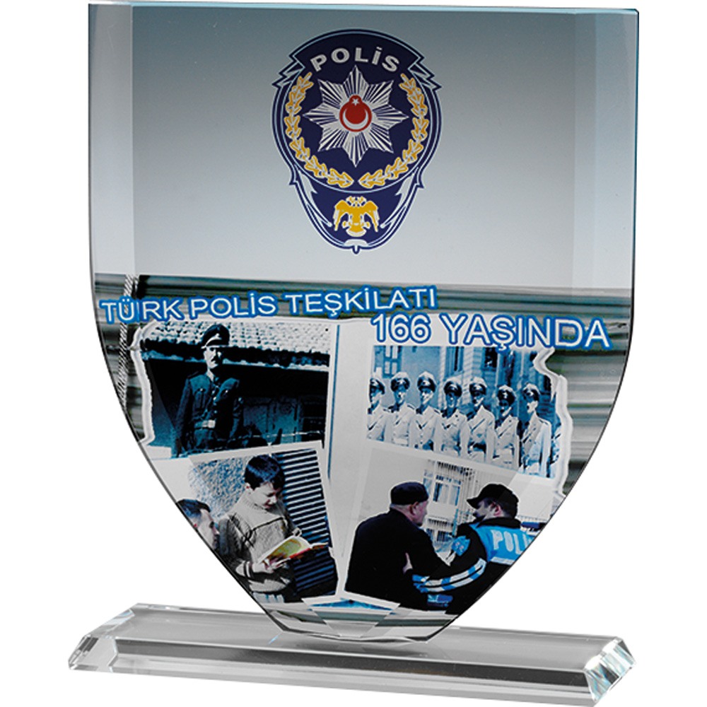 Logo Baskılı Kristal Plaket