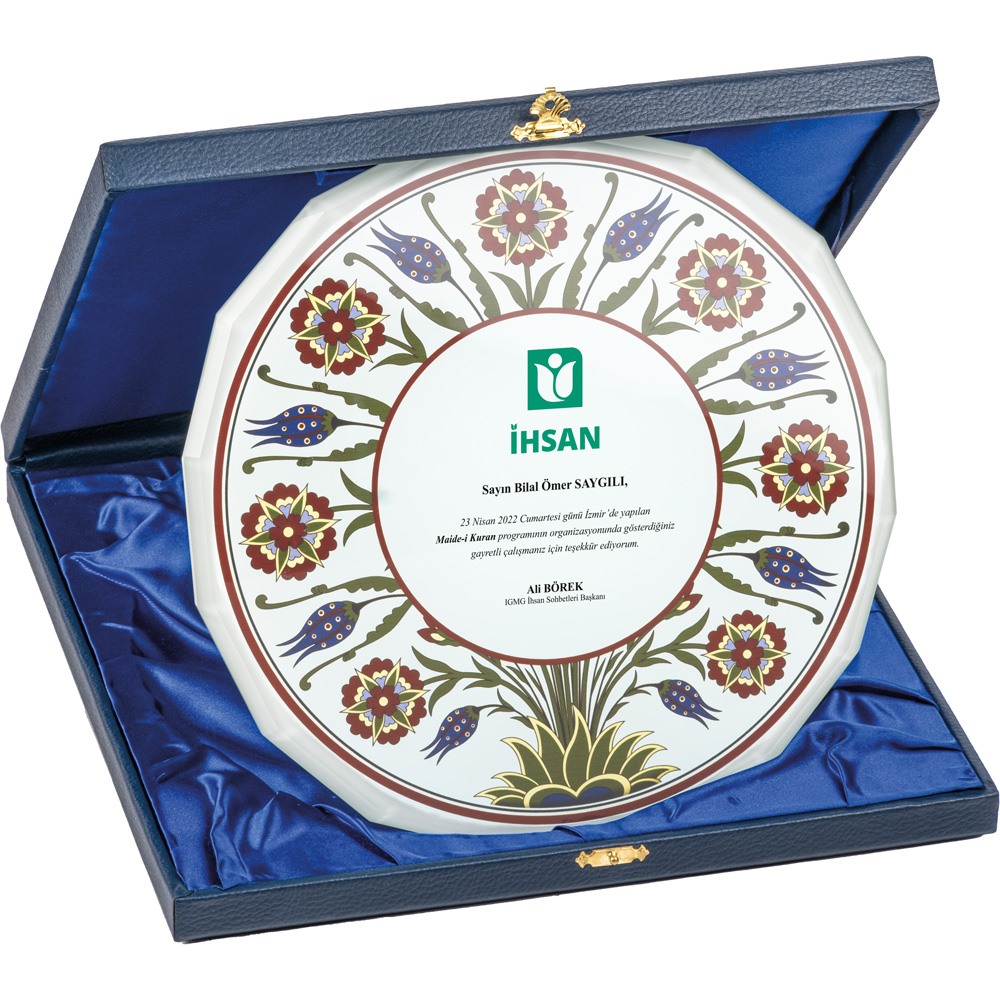 Hediye Kutulu Kristal Plaket