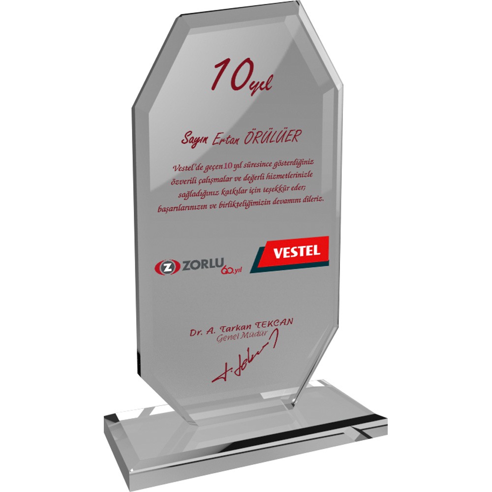 Promosyon Kristal Plaket