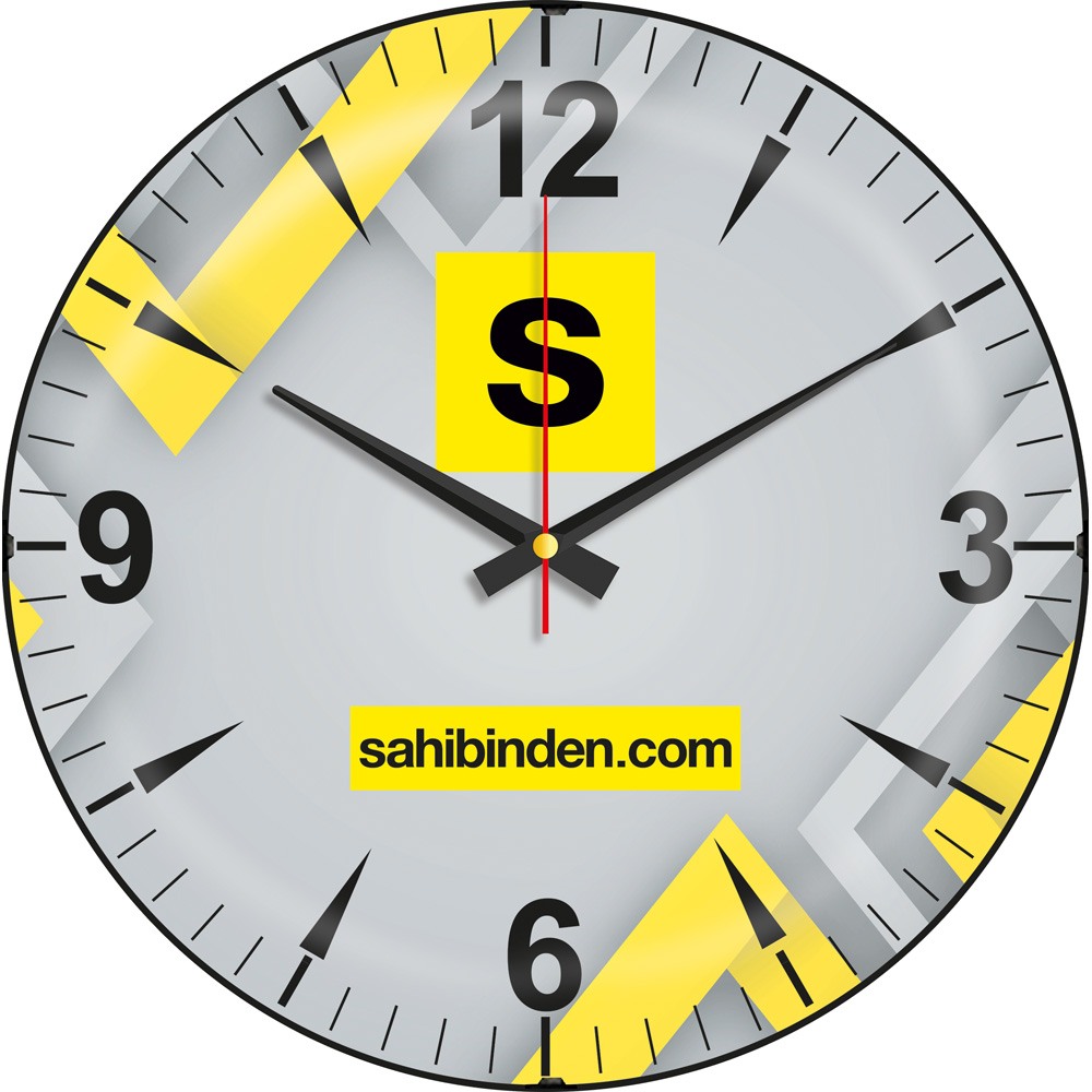 Promosyon Bombe Cam Duvar Saati