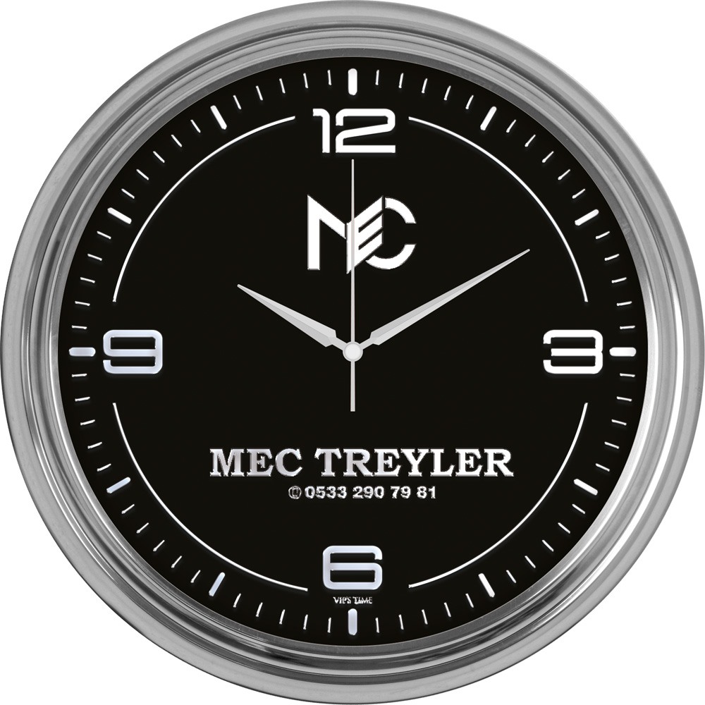Promosyon Paslanmaz Metal Duvar Saati