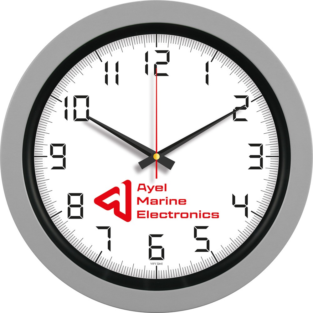 Logo Baskılı Plastik Duvar Saati
