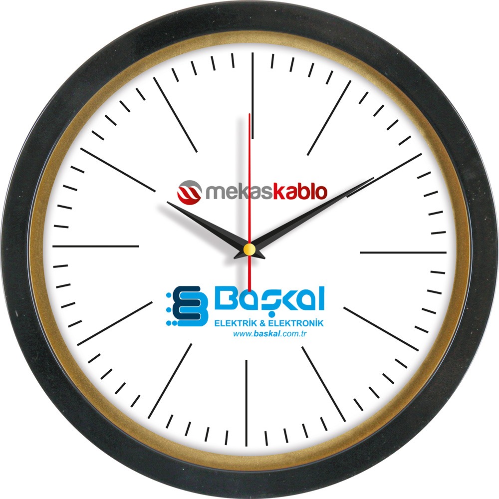 Baskılı Plastik Duvar Saati